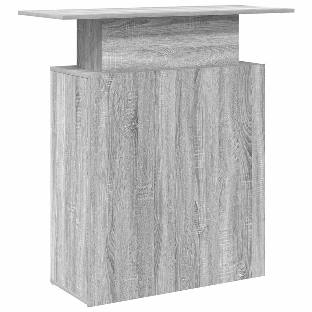 Empfangstheke Grau Sonoma 100x40x104 cm Holzwerkstoff