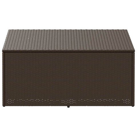 Garten-Auflagenbox Braun 110x50x58 cm Poly Rattan