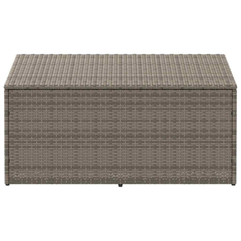 Garten-Auflagenbox Grau 110x50x58 cm Poly Rattan