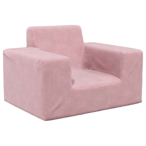 Kindersofa Rosa Weich Plüsch