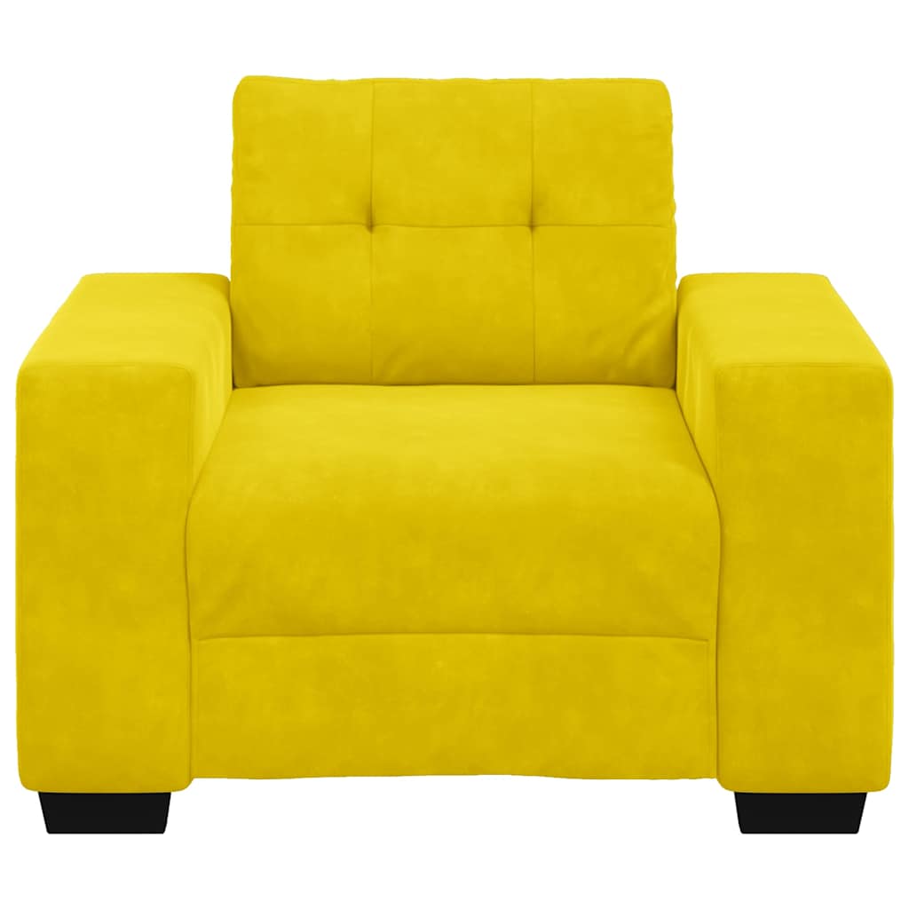 Sessel Gelb 60 cm Samt