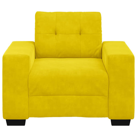 Sessel Gelb 60 cm Samt