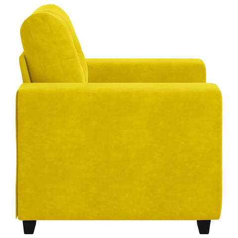 Sessel Gelb 60 cm Samt
