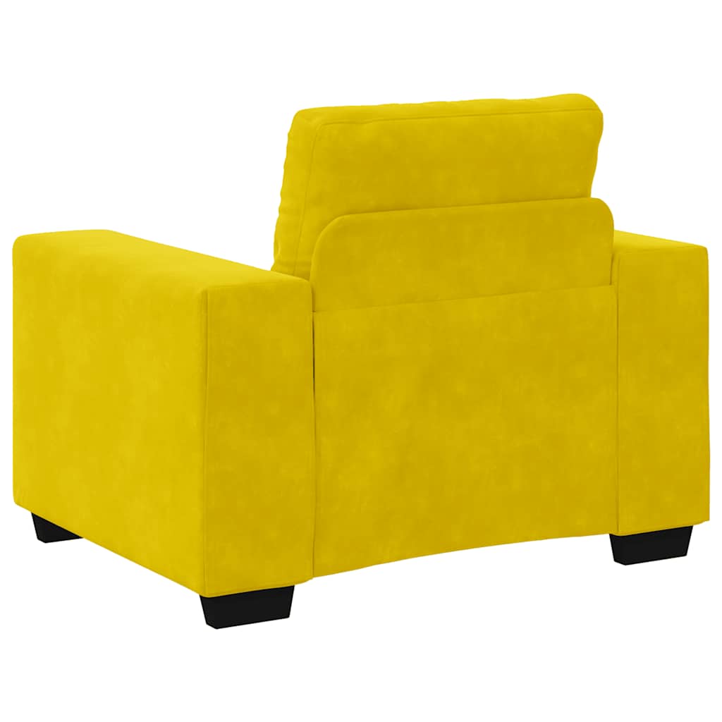 Sessel Gelb 60 cm Samt