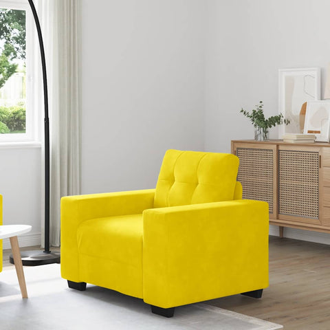 Sessel Gelb 60 cm Samt