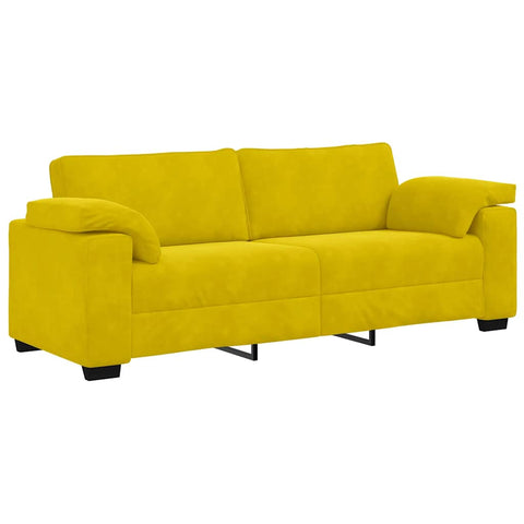 3-Sitzer-Sofa Gelb 178 cm Samt