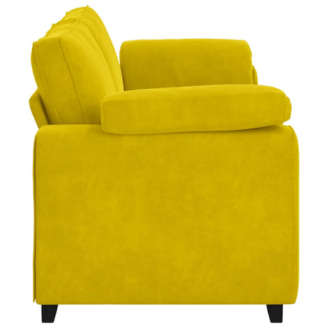 3-Sitzer-Sofa Gelb 178 cm Samt