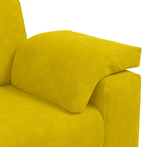 3-Sitzer-Sofa Gelb 178 cm Samt