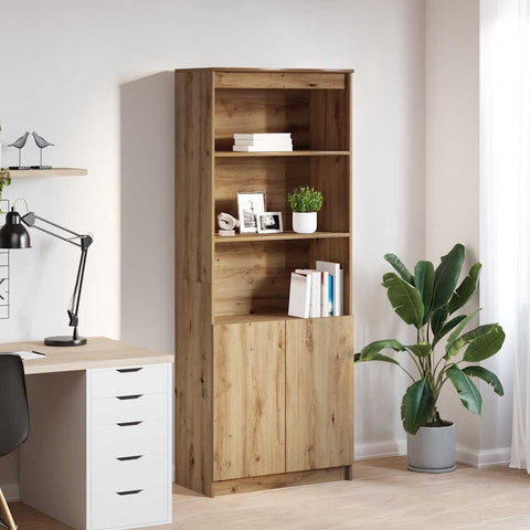 Highboard Artisan-Eiche 70x35x180 cm Holzwerkstoff