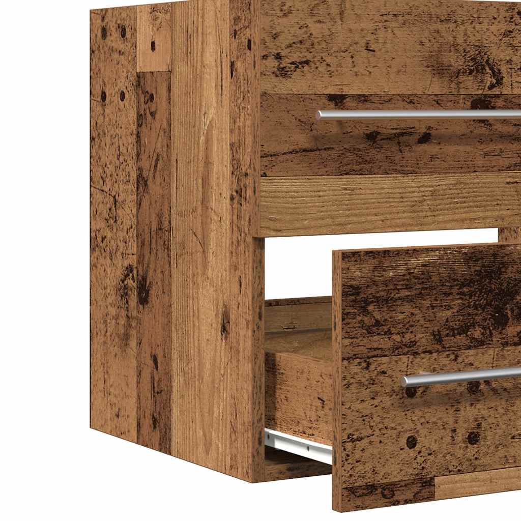 Waschbeckenunterschrank Altholz-Optik 60x38,5x48 cm