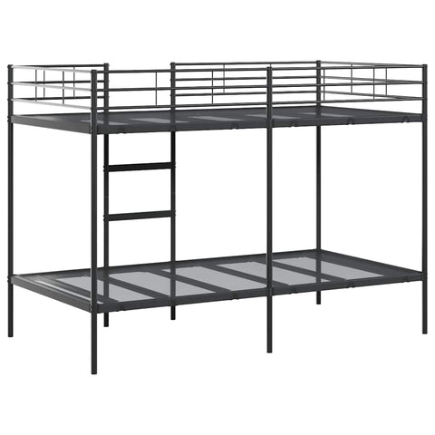 Etagenbett ohne Matratze Schwarz 100x200 cm Stahl