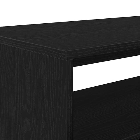 TV-Schrank Schwarz Eiche-Optik 80x40x40 cm Holzwerkstoff