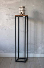 Dekoständer Blumenhocker aus Eiche - naturgeölt Höhe 90 cm