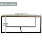 3er-Set Couchtisch aus Eiche
