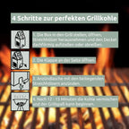 Light-UP-Box 4in1 Grillbox Grillkohle Grillholzkohle6x LightUP Box