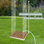 Bodendusche Gartendusche, eckig WPC-Oberfläche