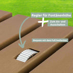 Bodendusche Gartendusche, eckig WPC-Oberfläche
