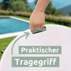 Bodendusche Gartendusche, rund, WPC-Oberfläche