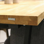 DesignohneTitel_1920x1920_8b0b5f93-73ff-4f14-adfe-bc1c1100161b Tisch mit Tischplatte 200 x 100 cm ohne Baumkante aus massiver Eiche mit Aufdopplung am Rand - verschiedene Tischbeine zur Auswahl Trapez Gestell