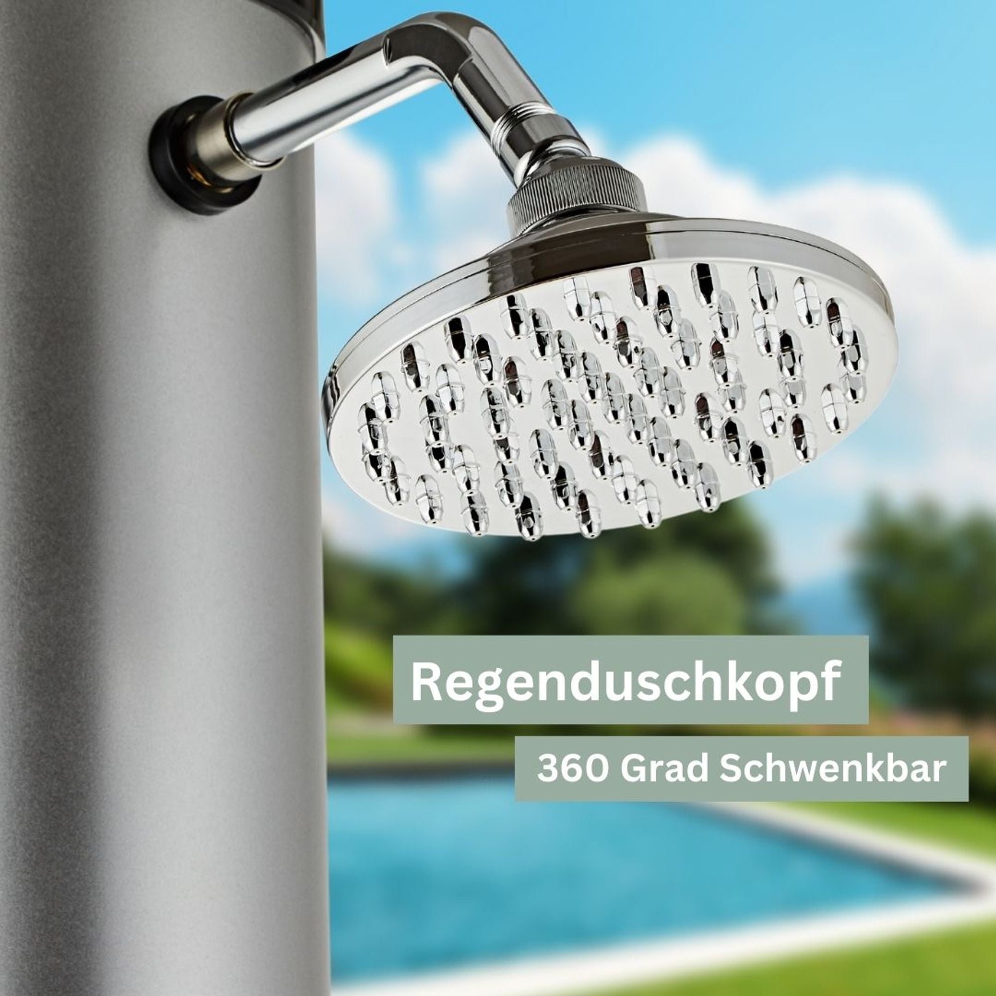 Solardusche - 35 Liter Wasserspeicher Gartendusche inkl. Schutzhülle