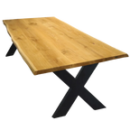 Eichentisch-Aufgedoppelt_dcdd9d24-68c7-4a65-a875-874cdc4e5713 Massivholztisch Eiche 180x100 cm mit Baumkante aufgedoppelt 4 cm / Hora Spider