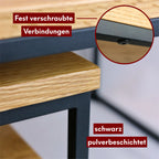 2er-Set Couchtisch aus Eiche