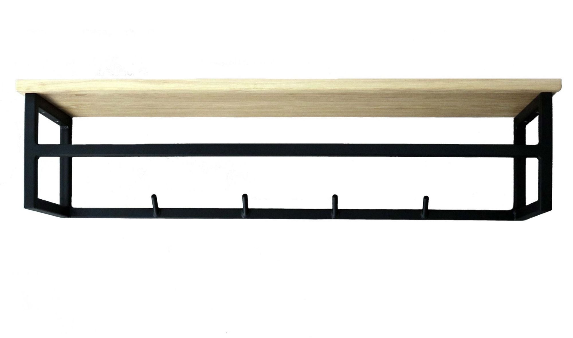 Garderobe aus hochwertiger Eiche und Metall