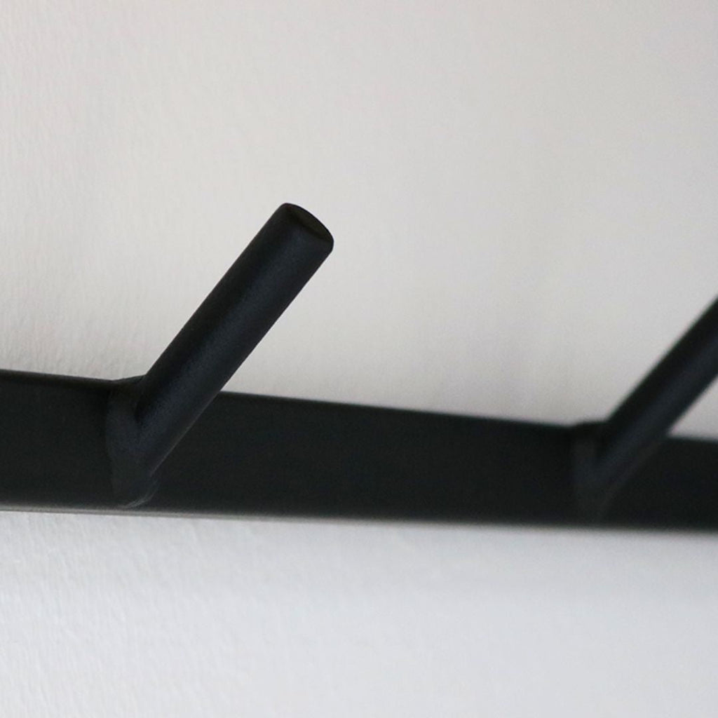 Wandgarderobe mit Ablage aus Eiche und Metall - Kleidergarderobe Flurmit Baumkante