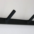 Wandgarderobe mit Ablage aus Eiche und Metall - Kleidergarderobe Flurmit Baumkante