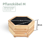 3er Set Outdoor Pflanzenkübel