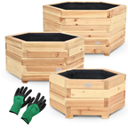 3er Set Outdoor Pflanzenkübel