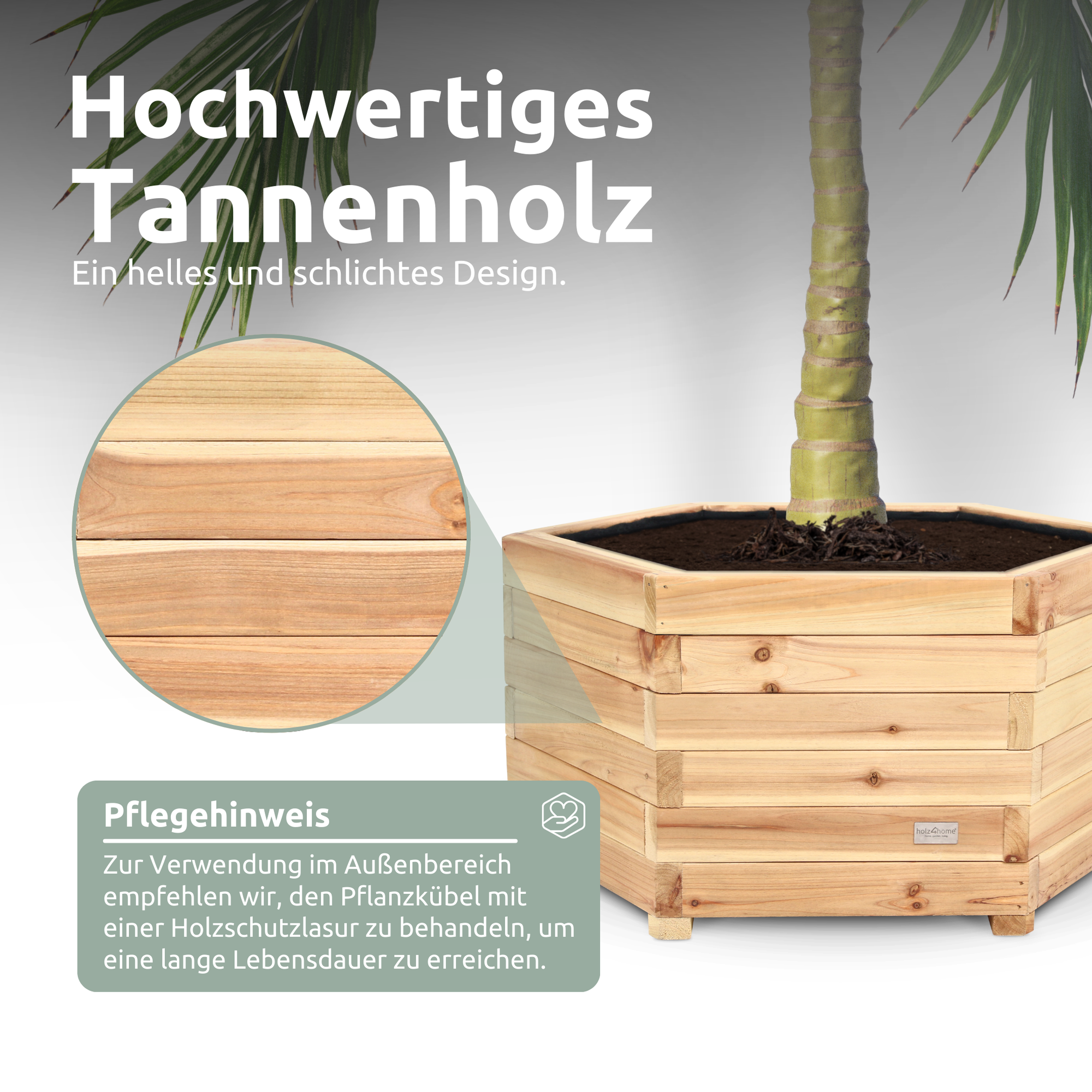 3er Set Outdoor Pflanzenkübel
