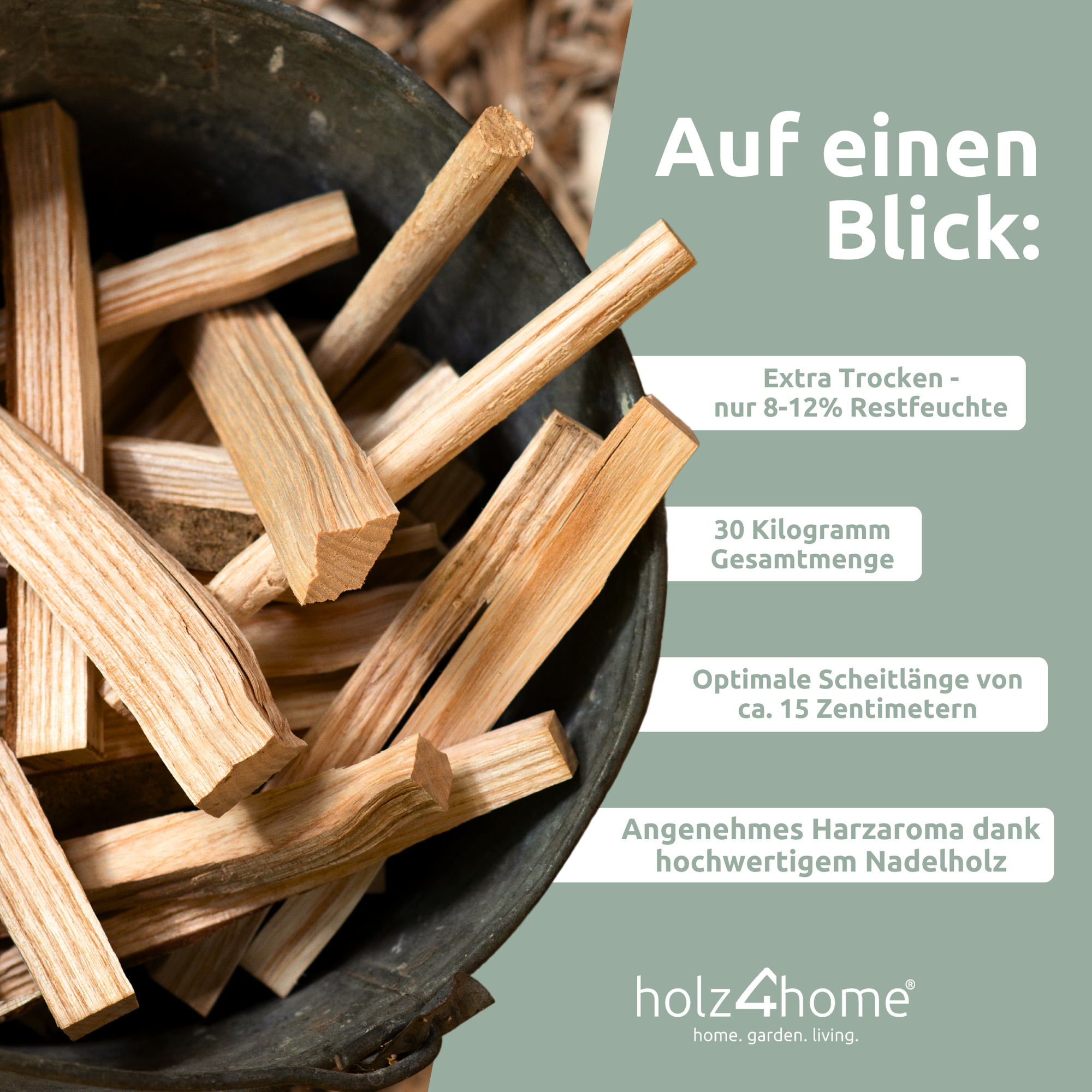 Anfeuerholz ca. 30Kg I Kaminanzünder Anzündholz