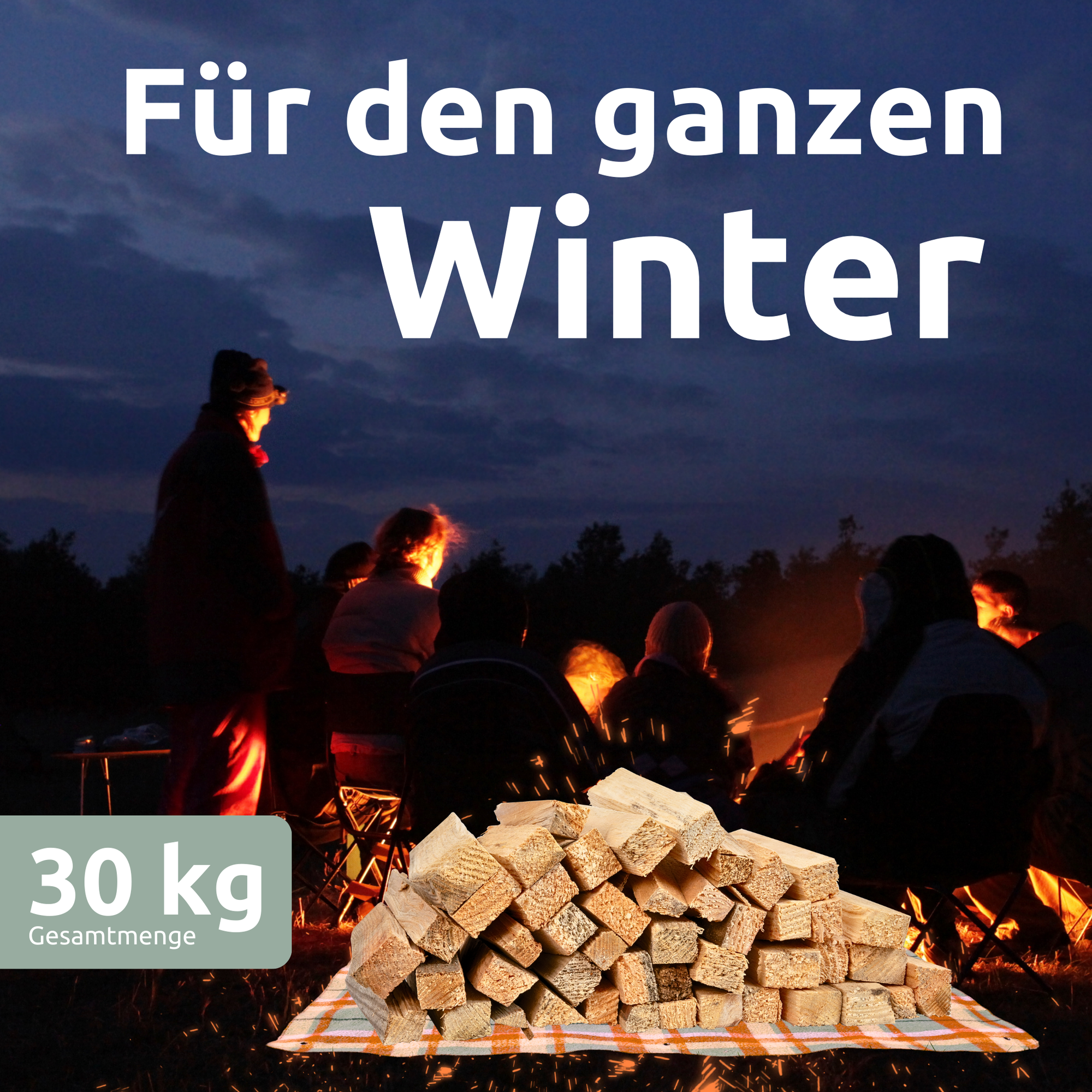 Anfeuerholz ca. 30Kg I Kaminanzünder Anzündholz
