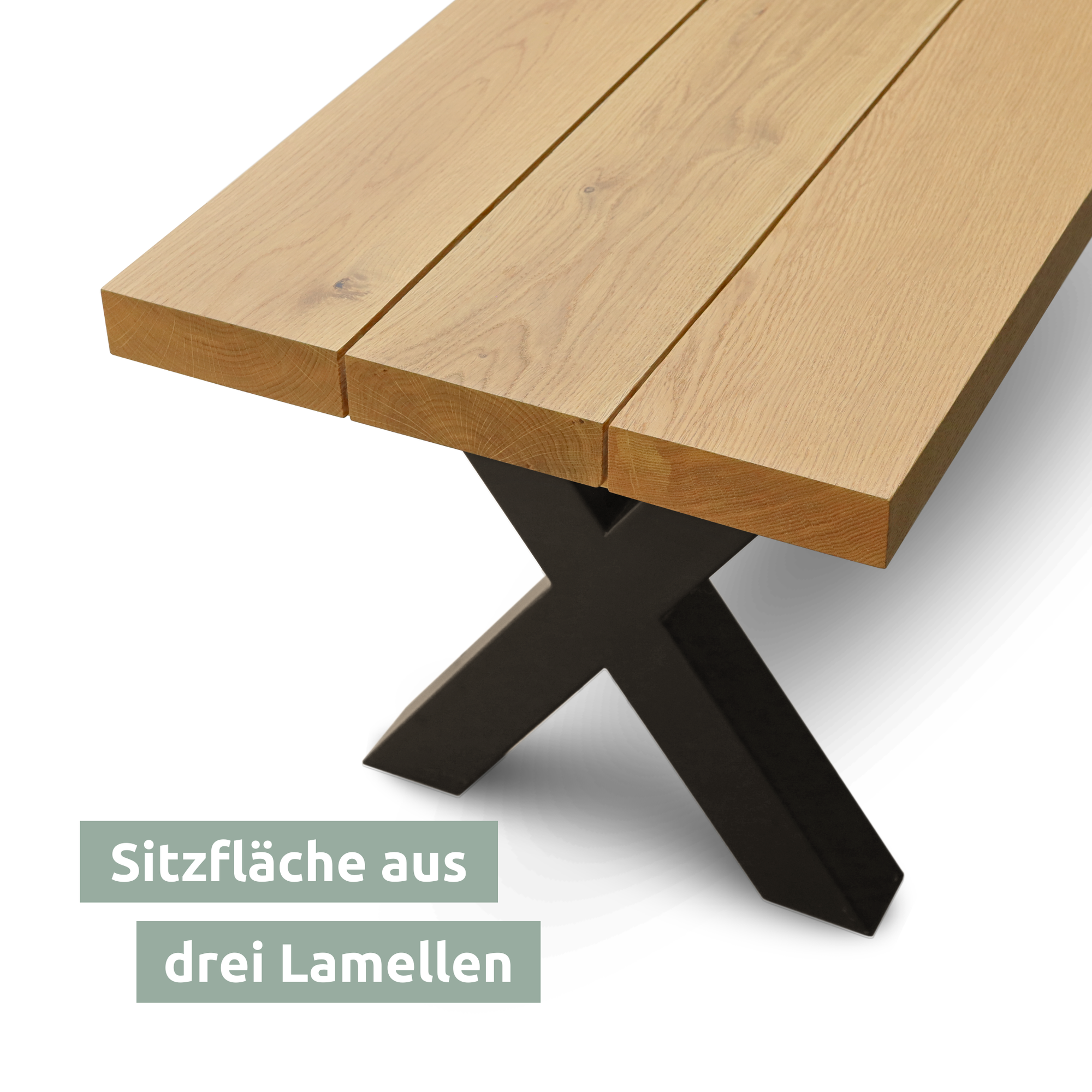 Eichenmöbel für Aussenbereich 40mm EicheBank