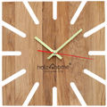 H4H165Cover Wanduhr Sunshine aus massiver Eiche  handgefertigt & geräuschlos Default Title