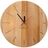 Wanduhr „Dots round“ aus massiver Eiche