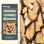 Brennholz Eiche Kammergetrocknet 25 cm 1RM/ 1,6 SRM