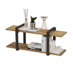 H4H202-frei-1920x1920 Regal aus Eiche, natur geölt, mit schwarzer Metallhalterung, 100 cm