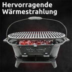 XXL Gusseisen Holzkohle Grill mit Grillrost | Camping Grill, Hibachi Style