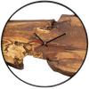 Wanduhr Artwork aus massiver Eiche