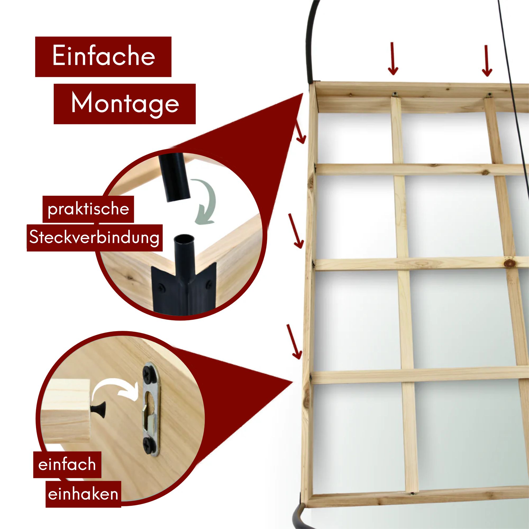 Gemüsebeet mit Abdeckung aus PVC 115cm x 80cm x 54cm I Frühbeet aus Holz