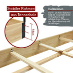 Gemüsebeet mit Abdeckung aus PVC 115cm x 80cm x 54cm I Frühbeet aus Holz