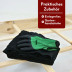 Gemüsebeet mit Abdeckung aus PVC 115cm x 80cm x 54cm I Frühbeet aus Holz