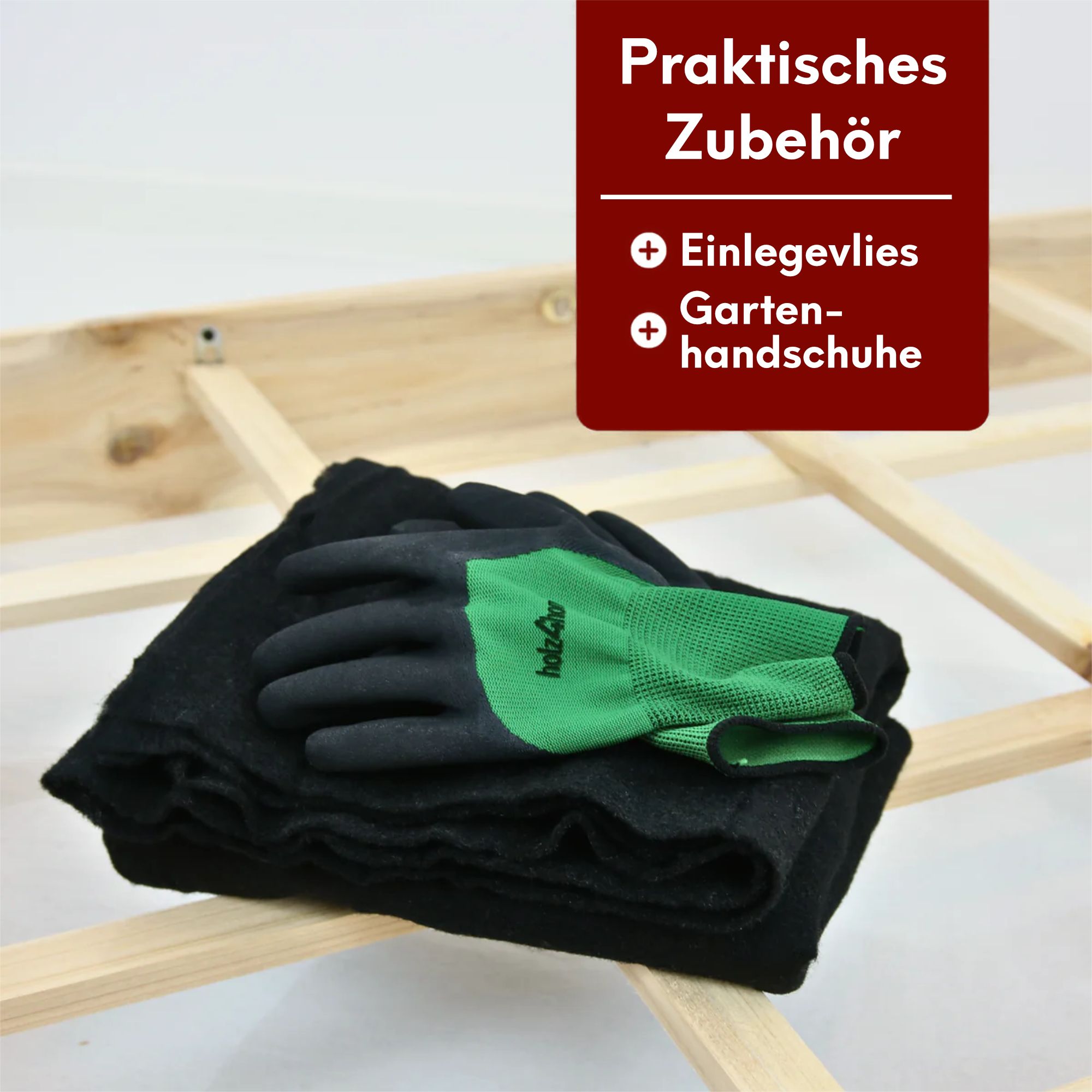 Gemüsebeet mit Abdeckung aus PVC 115cm x 80cm x 54cm I Frühbeet aus Holz