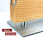 Magnetischer Messerblock aus Eichenholz - inkl. Flaschenöffner & Messerschärfer Eiche hell