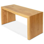 Holzbank Hocker aus massiver Eiche mit Baumkante  M