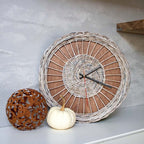 Rattan-Wanduhr „Weave“