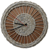 Rattan-Wanduhr „Weave“