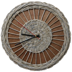 Rattan-Wanduhr „Weave“